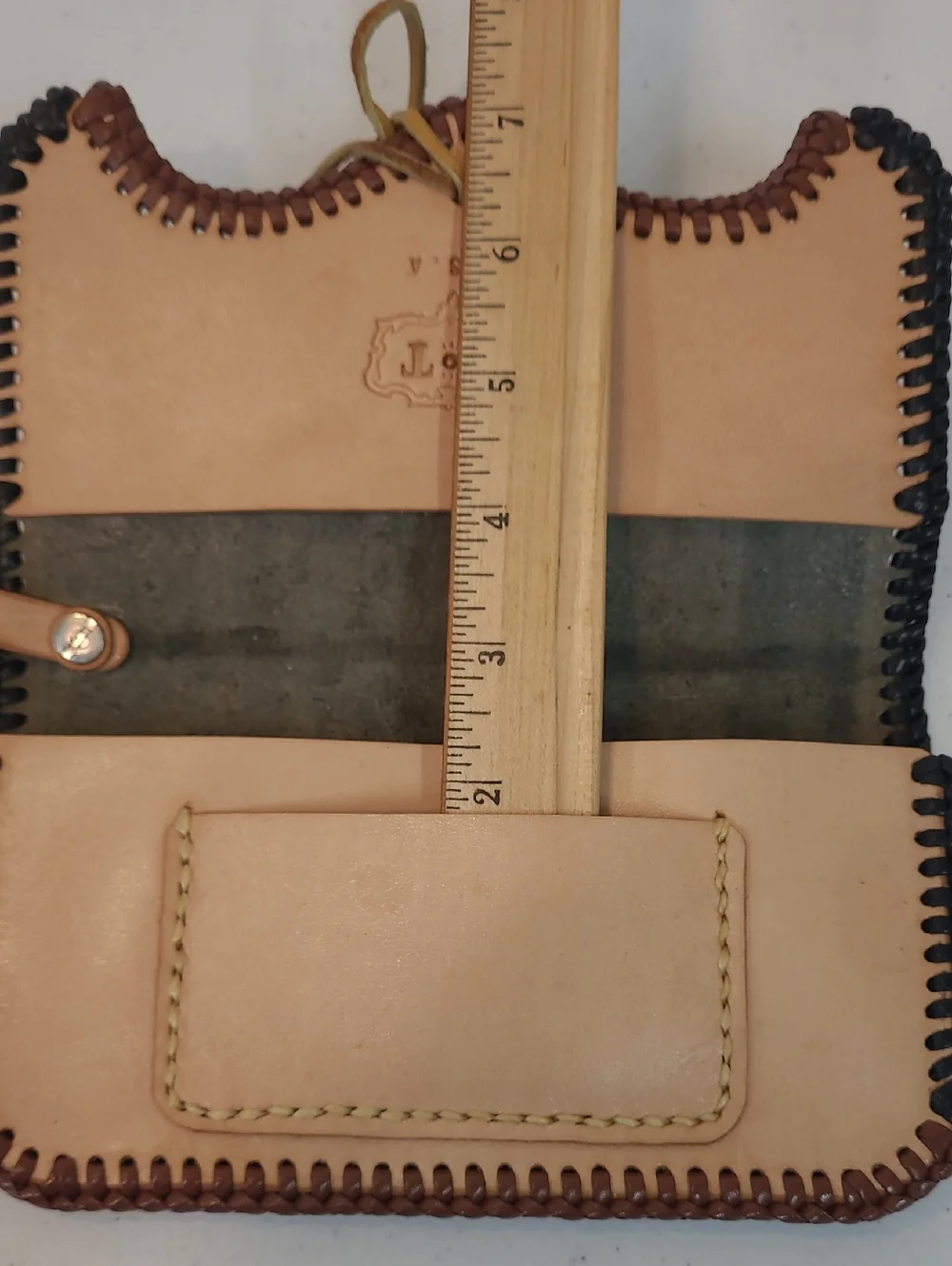 Leather Wallet W/ Wrist Clip Western Style Rodeo Cowboy Handmade Unique!